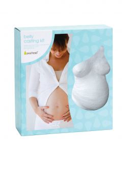 Kit för gipsavgjutning av magen. Detta giftfria, 100% babysäkra kit innehåller allt du behöver för att göra en form av din bedårande babybul.
