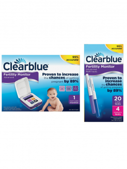 Clearblue Advanced fertilitetsmonitor är den enda monitor som spårar och lagrar information om fertilitet och graviditet.