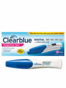 Clearblue Digitalt graviditetstest med veckoindikator - Mycket rättvisande – visar även hur långt gången du är.