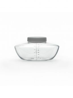 Återanvändbara, BPA -fria Elvie Bottles flaskor (150 ml) för att samla och förvara din bröstmjölk.
