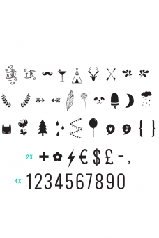 Ljuslådor - Letters (numbers & symbols)