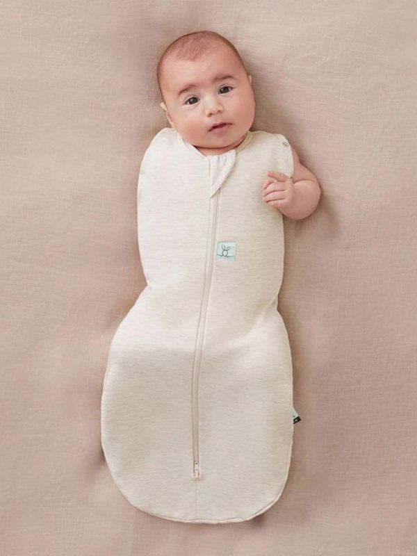 ErgoCocoon Sovsäck & Sjal 0–3mån TOG 1.0 – Oatmeal Marle