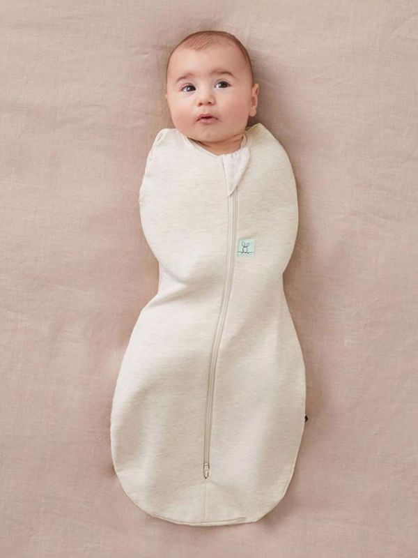 ErgoCocoon Sovsäck & Sjal 0–3mån TOG 1.0 – Oatmeal Marle