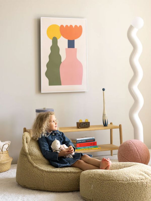 Wigiwama - Barnsäcksstol Teddy Matcha Bear