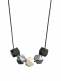 Amningshalsband (svart-silver-ivory)