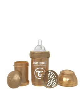 Twistshake Pearl Copper innehåller en praktisk behållare till pulver som gör att det går enkelt och snabbt att förbereda barnets måltider.