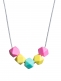 Amningshalsband (rosa-ljust gul-mint)