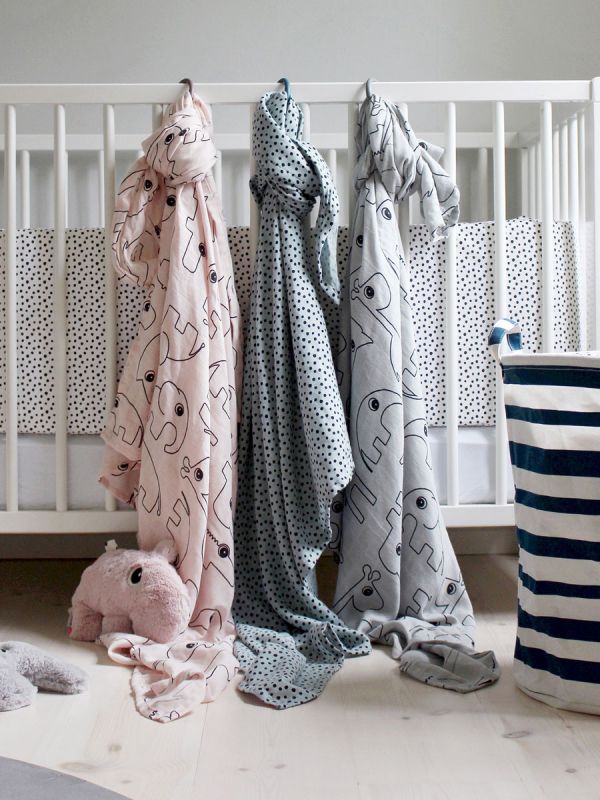 Stor babylinda 120x120 Contour Grey 2-pack - Done By Deer