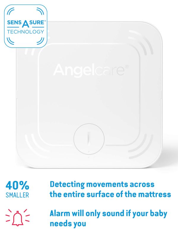 ANGELCARE Baby Movement Monitor AC327 Video. Angelcare Baby Movement Monitor övervakar ditt barns sömn åt dig och varnar dig omedelbart om ditt barn inte andas på 20 sekunder. Dessutom innehåller paketet en föräldraenhet med mörkerseende, tvåvägskommunikation och en 4,3 