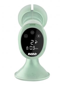 Lätt och bärbar elektrisk Neno Uno bröstpump som är helt trådlös. Bröstpumpen fungerar med ett uppladdningsbart batteri och är lätt att ta med på en längre resa.
