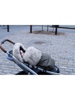 Plysch POD vinter fotpåse för bilbarnstolar och barnvagnar