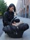 Car Seat Cocoon slip-on överdrag till bilbarnstolen, black