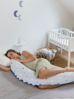 Buddy amningskudde / kroppskudde, Blue grey moon