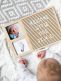 Babyprints letterboard, bokstavstavla och tavelram