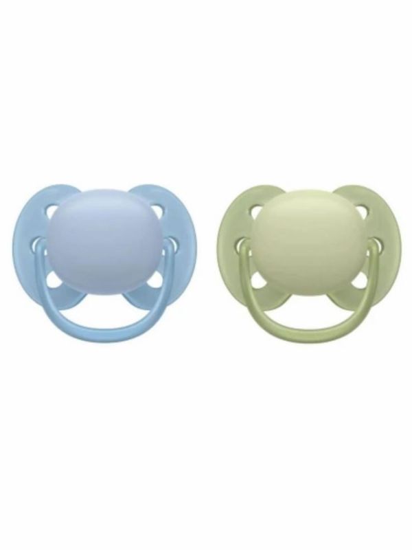 Philips Avent - napp Ultra Soft 0-6 månader, sininen/sage