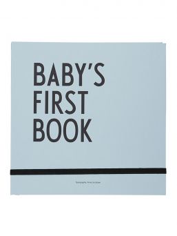 Design Letters - Babyns första bok - babyblue