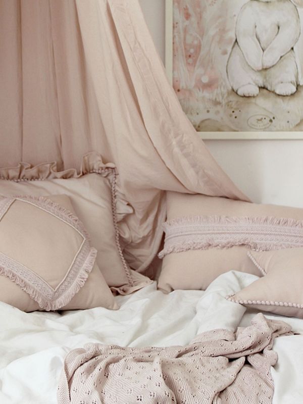 Boho Canopy sänghimmel 50, Powder pink