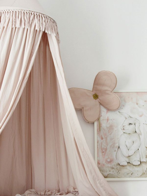 Boho Canopy sänghimmel 50, Powder pink