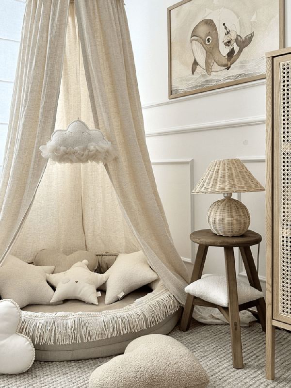 Boho Twist Canopy sänghimmel 50, Natural