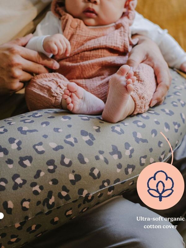 Buddy amningskudde / kroppskudde, leopard bronze