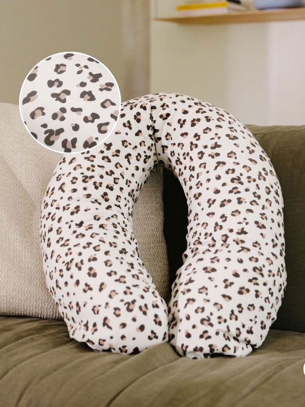 Buddy amningskudde / kroppskudde, leopard cream