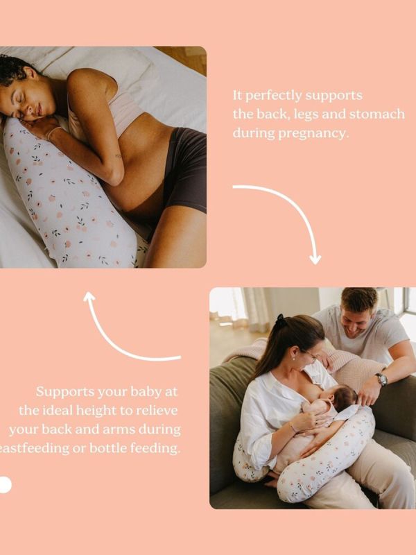 Buddy amningskudde / kroppskudde, peaches