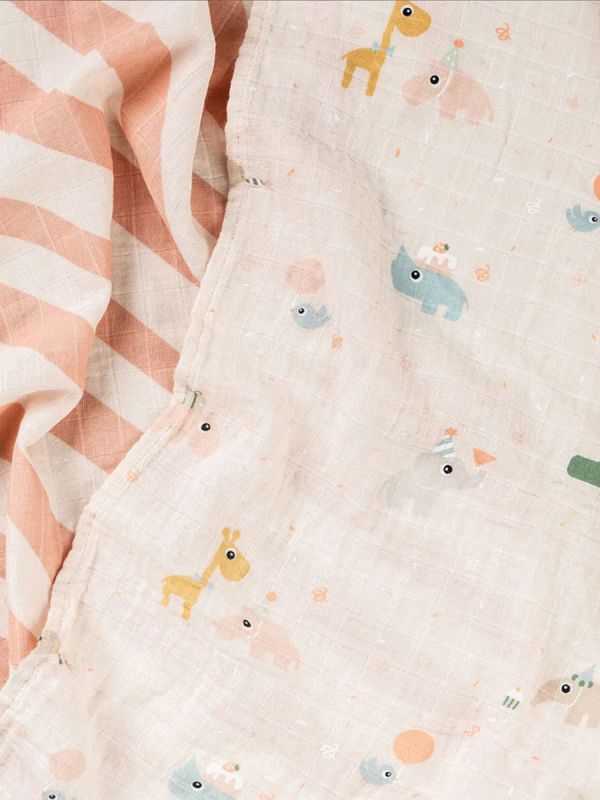 Gasväv för bebis 2-pack 70x70 - Celebration – Done By Deer