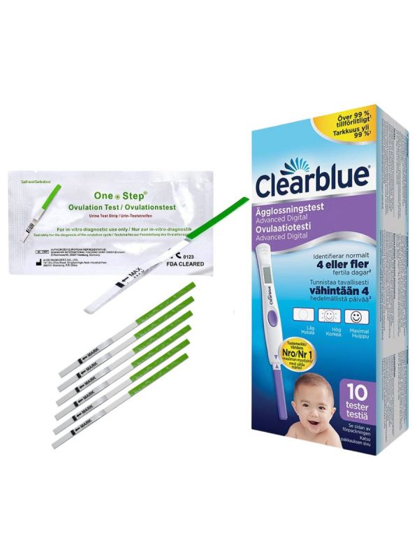 Clearblue Advanced Digital ägglossningstest 10 st och ägglossningsteststicka 7 st