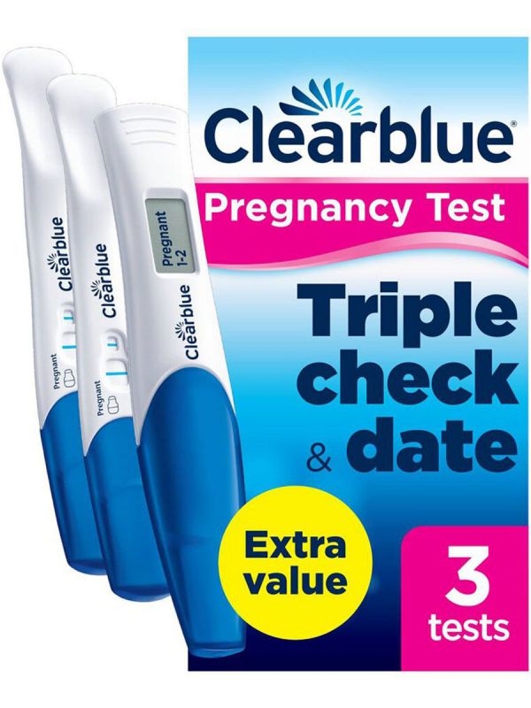 Graviditetstest Clearblue Triple-Check & Date