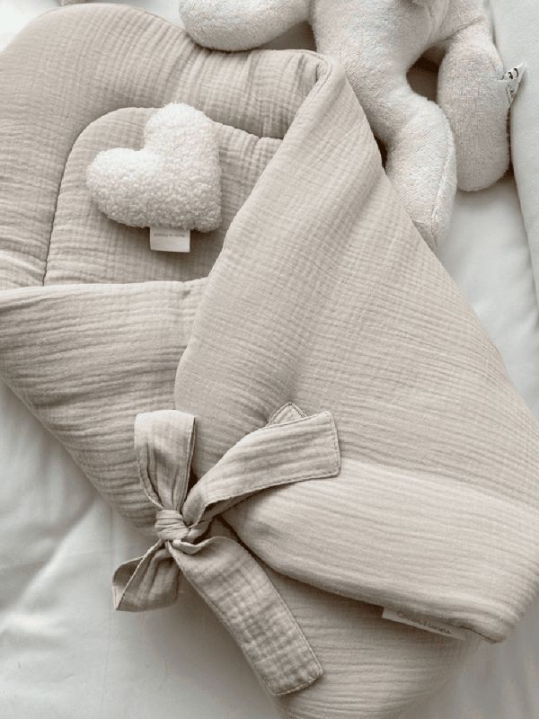 Cotton & Sweet - baby horn sovsäck, beige
