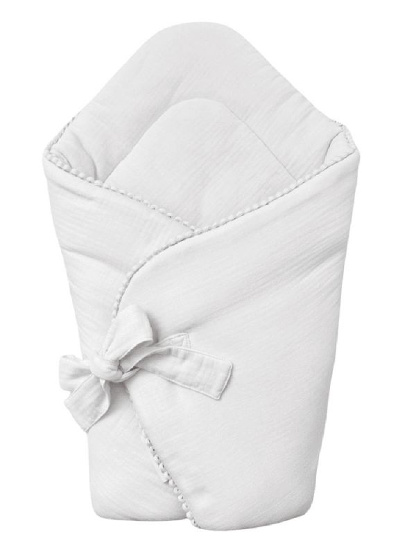 Cotton & Sweet - baby horn sovsäck med bubblor, white