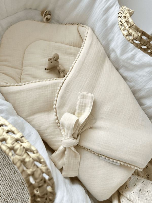 Cotton & Sweet - baby horn sovsäck med bubblor, vanilla