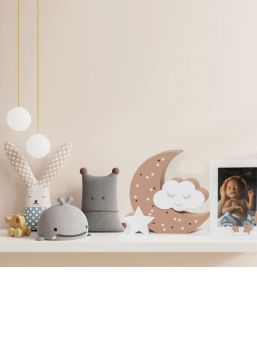 Dooky - moonlight ram med lampor - pure hazel