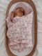 Dusty Rose babyswaddle – mjuk och andningsbar bärsjal för nyfödda