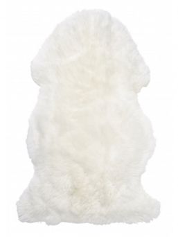 Skinnwille Gently vit skinnande lammskinns för barnet.