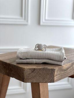 Muslinfilt för baby 65x65cm - Sand