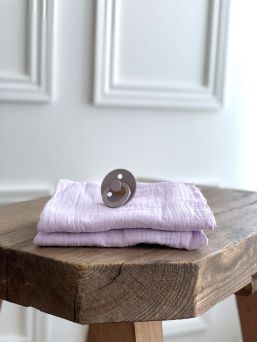 Muslinfilt för baby 65x65cm - Dusky Lilac
