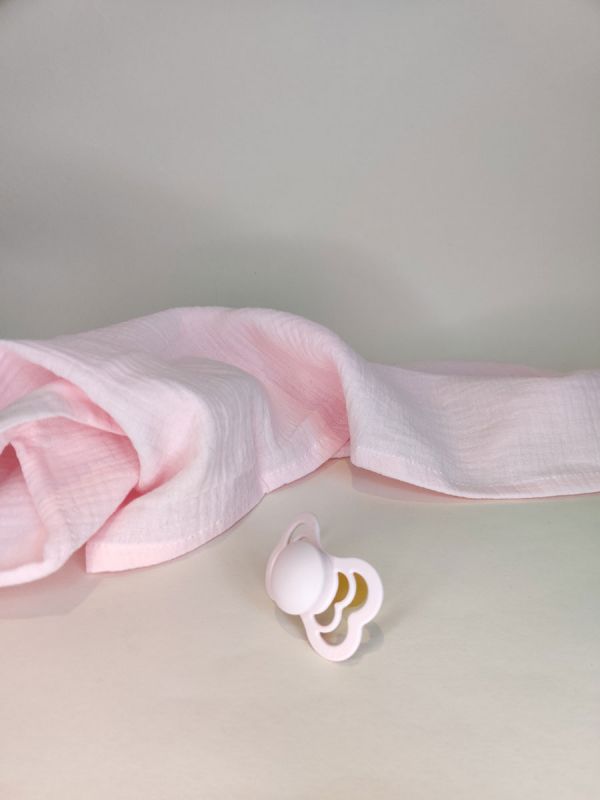 Muslinfilt för baby 65x65cm - Blossom pink