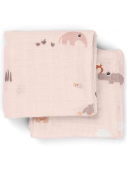 Amningstrasor 2-pack 70x70 - Playground Powder - Done By Deer