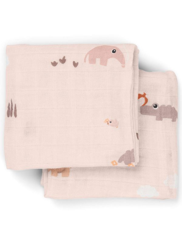Amningstrasor 2-pack 70x70 - Playground Powder - Done By Deer