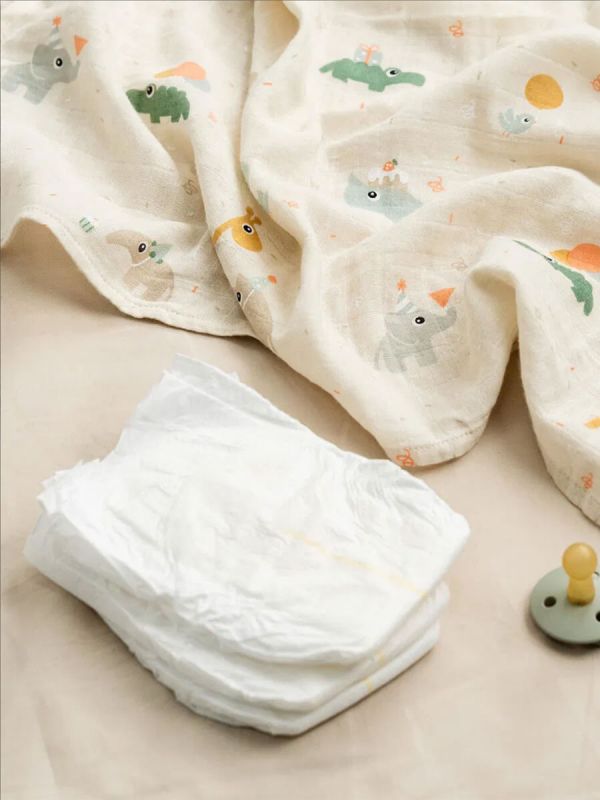 Gasväv för bebis 2-pack 70x70 - Celebration Sand – Done By Deer