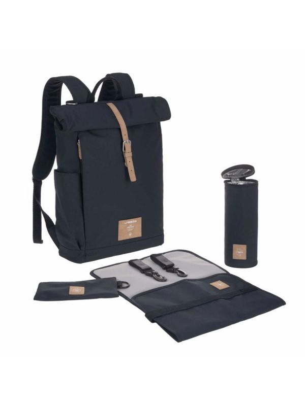 Lässig - Skötväska Rolltop Backpack, Nightblue