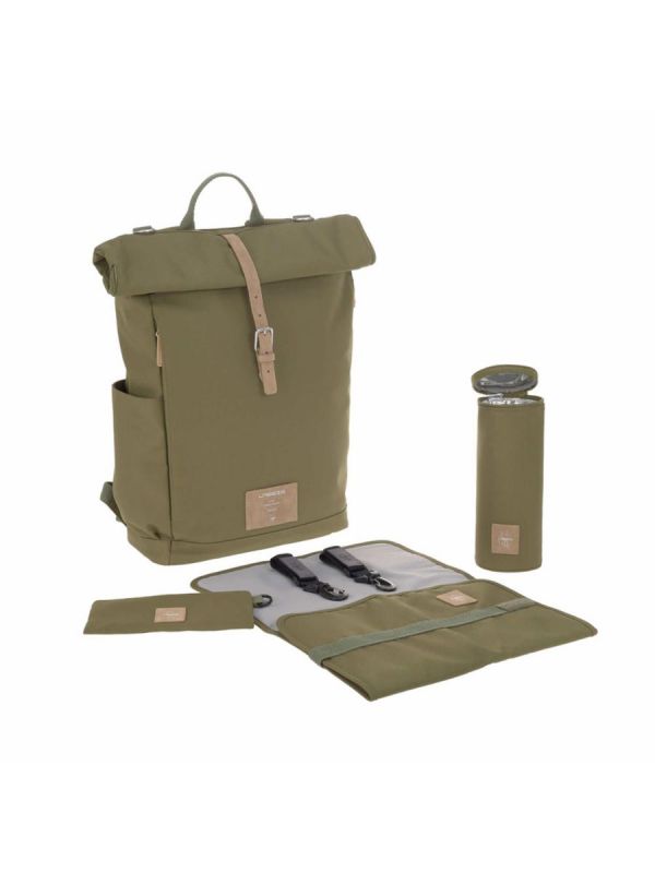 Lässig - Skötväska Rolltop Backpack, Olive