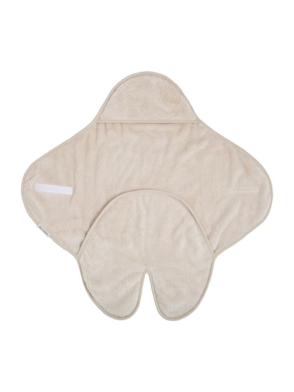 Babyfilt med huva med fotdel, Cozy warm linen