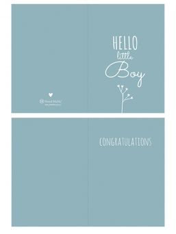 Gratulationskort Hello Little Boy 