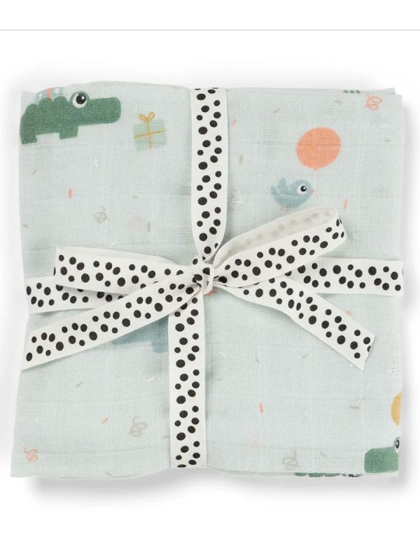 Baby linda stor 120x120 Celebration Blue - Done By Deer