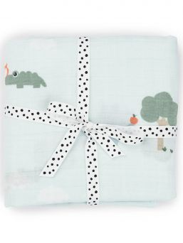 Baby linda stor 120x120 Playground Blue - Done By Deer