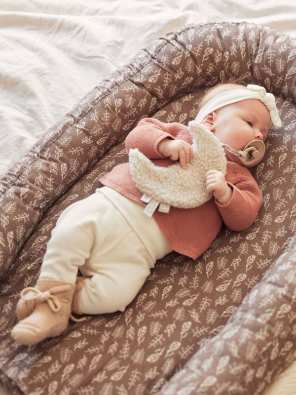 Jollein babysovfilt med napphållare, Nougat