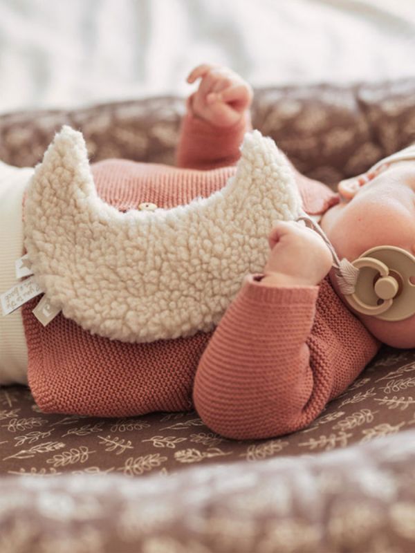 Jollein babysovfilt med napphållare, Nougat