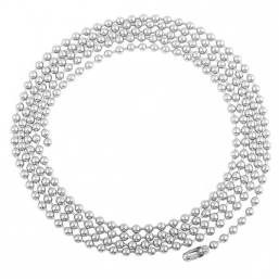 Silver kedja Big Beads 100cm